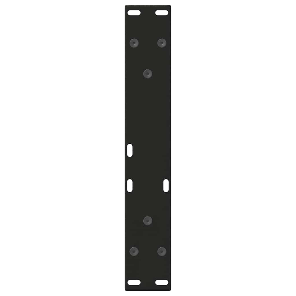 Couchtischbeine V-Form 2 Stück Schwarz 38x(42-43,3) cm Stahl