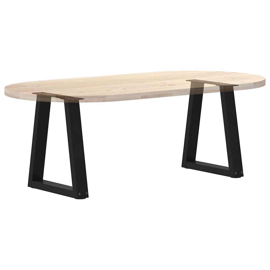Couchtischbeine V-Form 2 Stück Schwarz 38x(42-43,3) cm Stahl