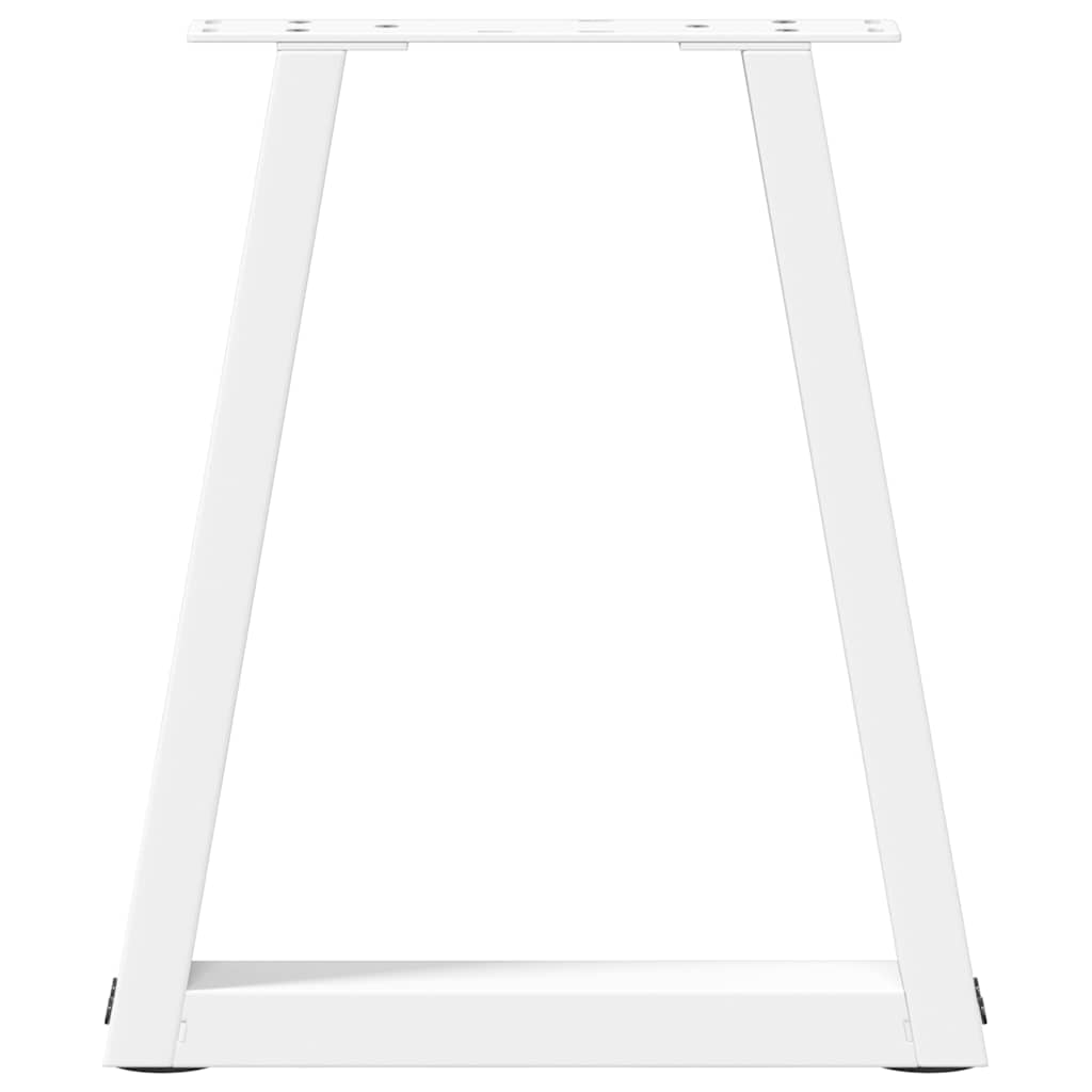Couchtischbeine V-Form 2 Stück Weiß 38x(42-43,3) cm Stahl