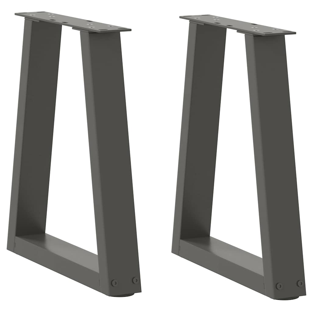 Couchtischbeine V-Form 2 Stück Anthrazit 38x(42-43,3) cm Stahl