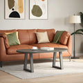 Couchtischbeine V-Form 2 Stück Anthrazit 38x(42-43,3) cm Stahl