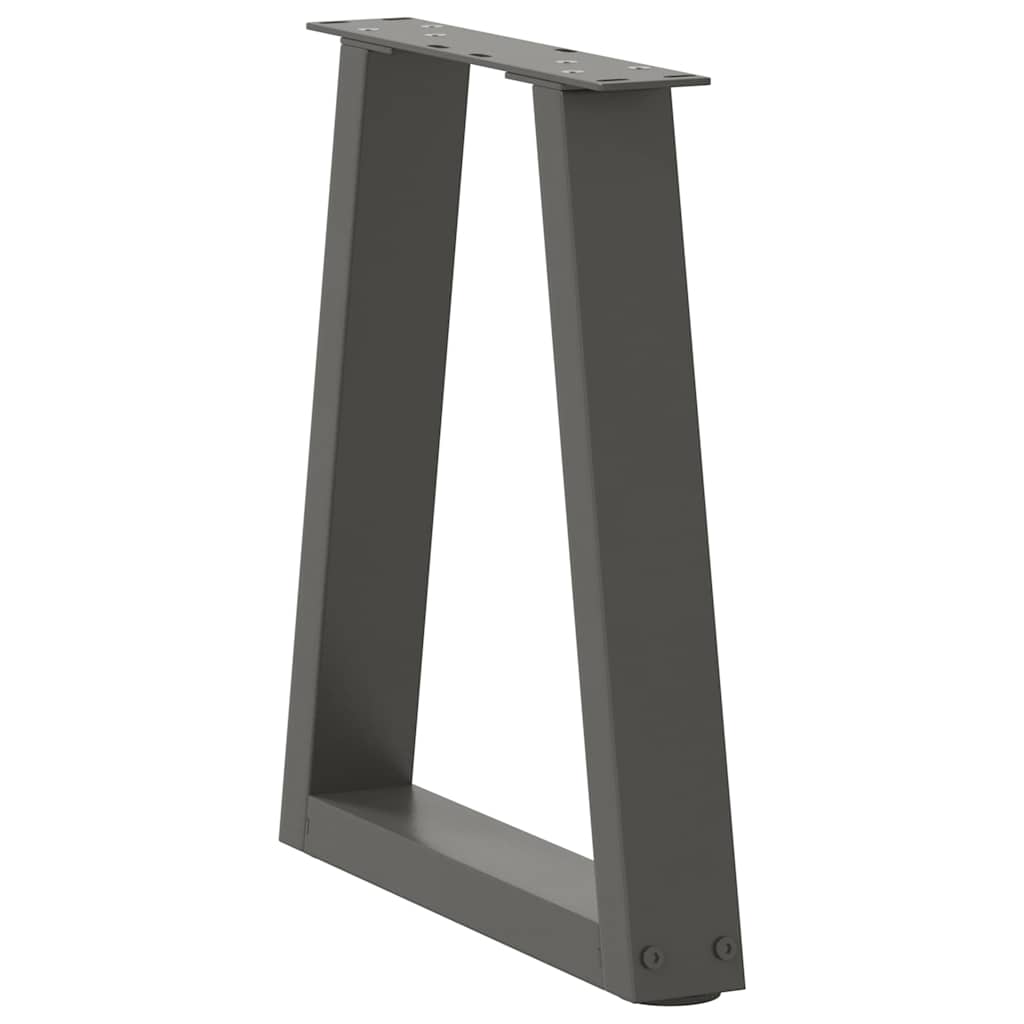 Couchtischbeine V-Form 2 Stück Anthrazit 38x(42-43,3) cm Stahl