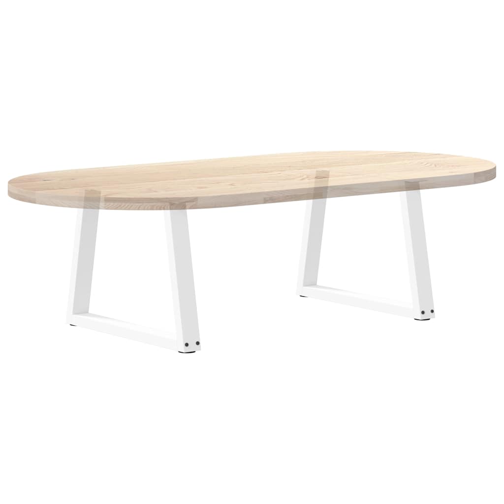 Couchtischbeine V-Form 2 Stück Weiß 50x(42-43,3) cm Stahl