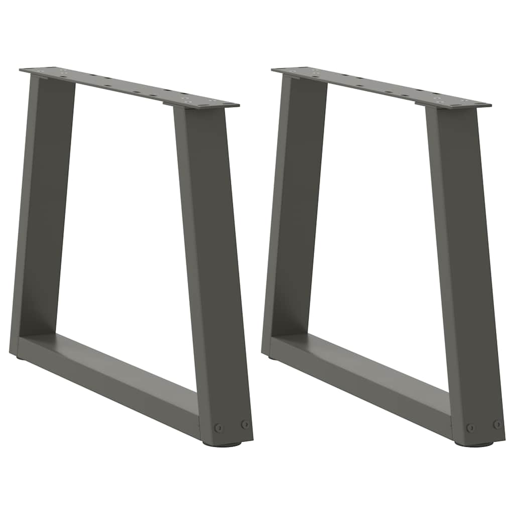 Couchtischbeine V-Form 2 Stück Anthrazit 50x(42-43,3) cm Stahl