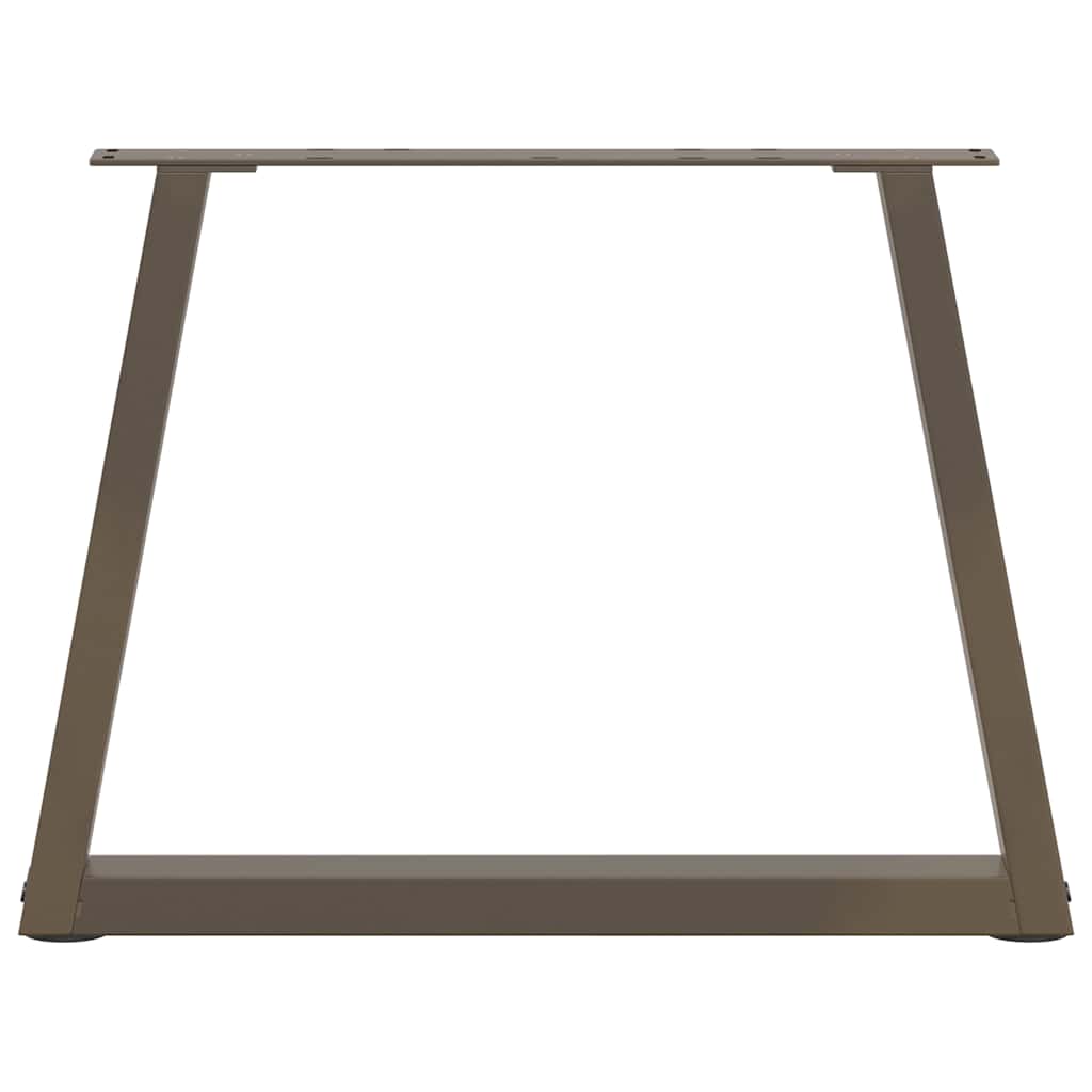 Couchtischbeine V-Form 2 Stück Naturstahl 50x(42-43,3) cm Stahl