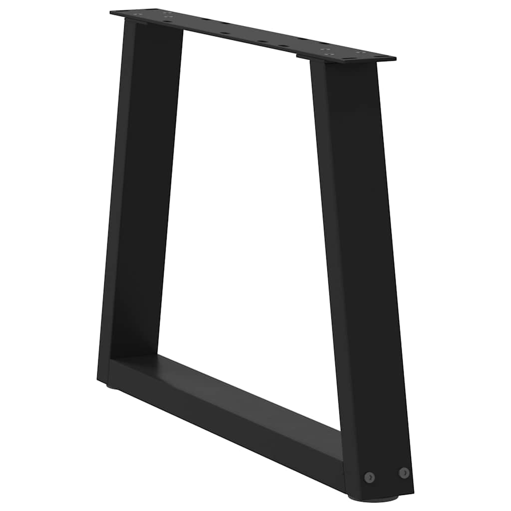 Couchtischbeine V-Form 2 Stück Schwarz 60x(42-43,3) cm Stahl