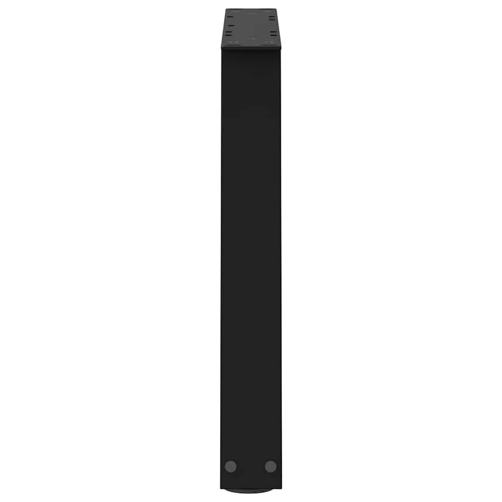 Couchtischbeine V-Form 2 Stück Schwarz 60x(42-43,3) cm Stahl