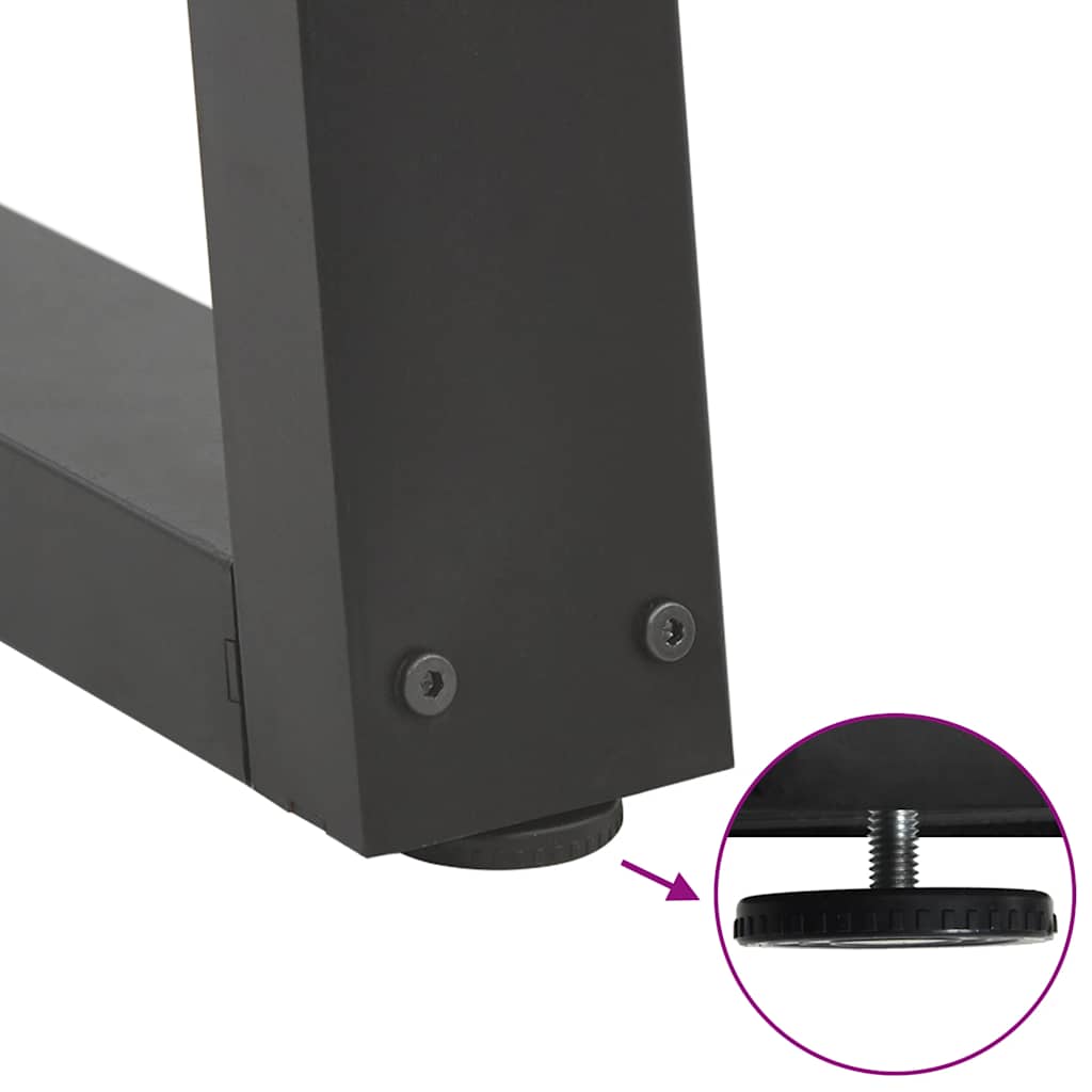 Couchtischbeine V-Form 2 Stück Anthrazit 60x(42-43,3) cm Stahl