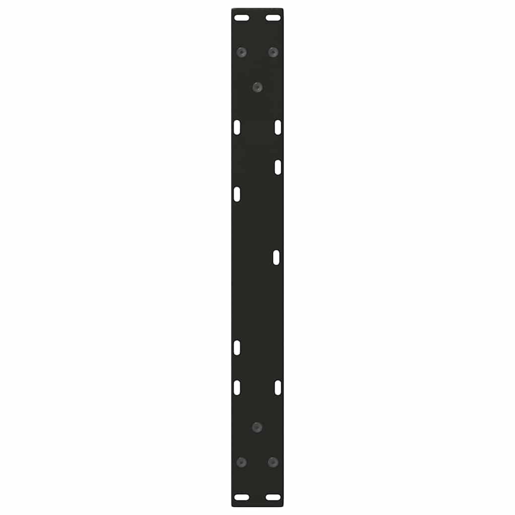 Couchtischbeine V-Form 2 Stück Schwarz 70x(42-43,3) cm Stahl