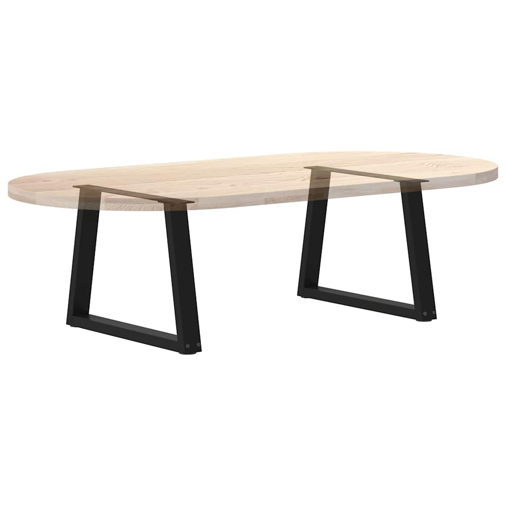 Couchtischbeine V-Form 2 Stück Schwarz 70x(42-43,3) cm Stahl