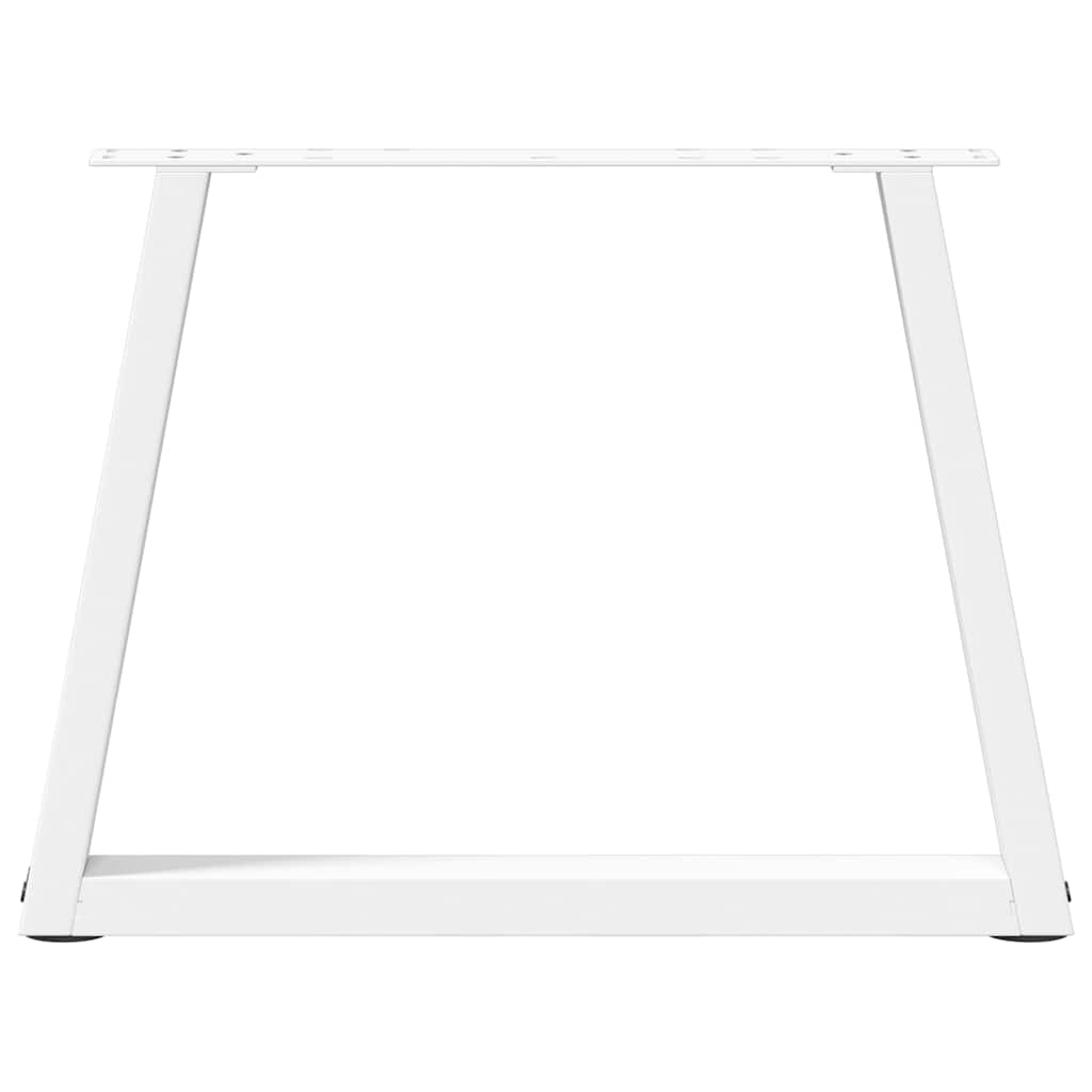 Couchtischbeine V-Form 2 Stück Weiß 70x(42-43,3) cm Stahl