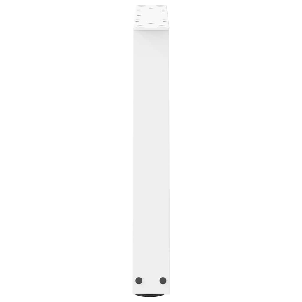 Couchtischbeine V-Form 2 Stück Weiß 70x(42-43,3) cm Stahl