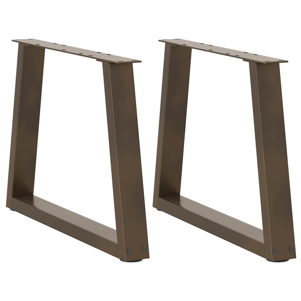 Couchtischbeine V-Form 2 Stück Naturstahl 70x(42-43,3) cm Stahl