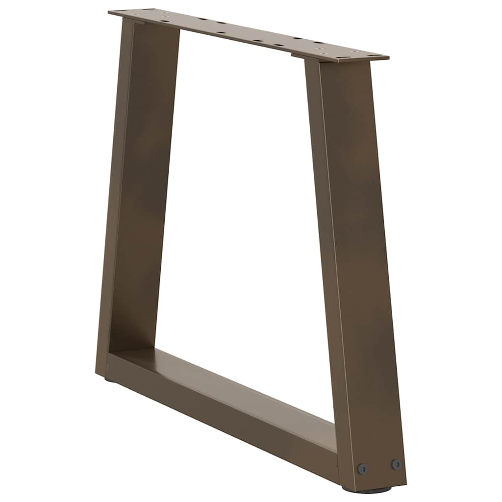 Couchtischbeine V-Form 2 Stück Naturstahl 70x(42-43,3) cm Stahl