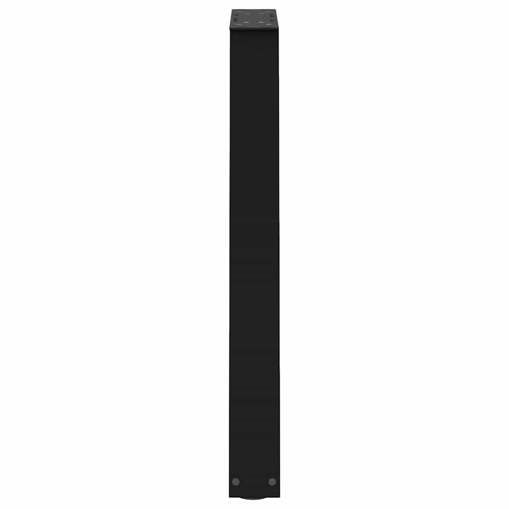 Esstischbeine V-Form 2 Stk. Schwarz 60x(72-73,3) cm Stahl