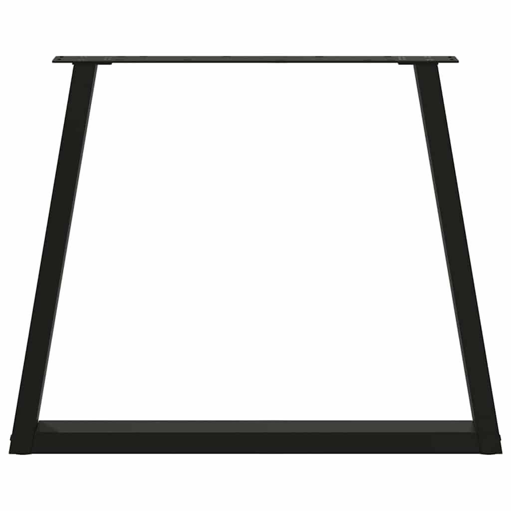 Esstisch Beine V-Form 2 Stück Schwarz 70x(72-73,3) cm Stahl