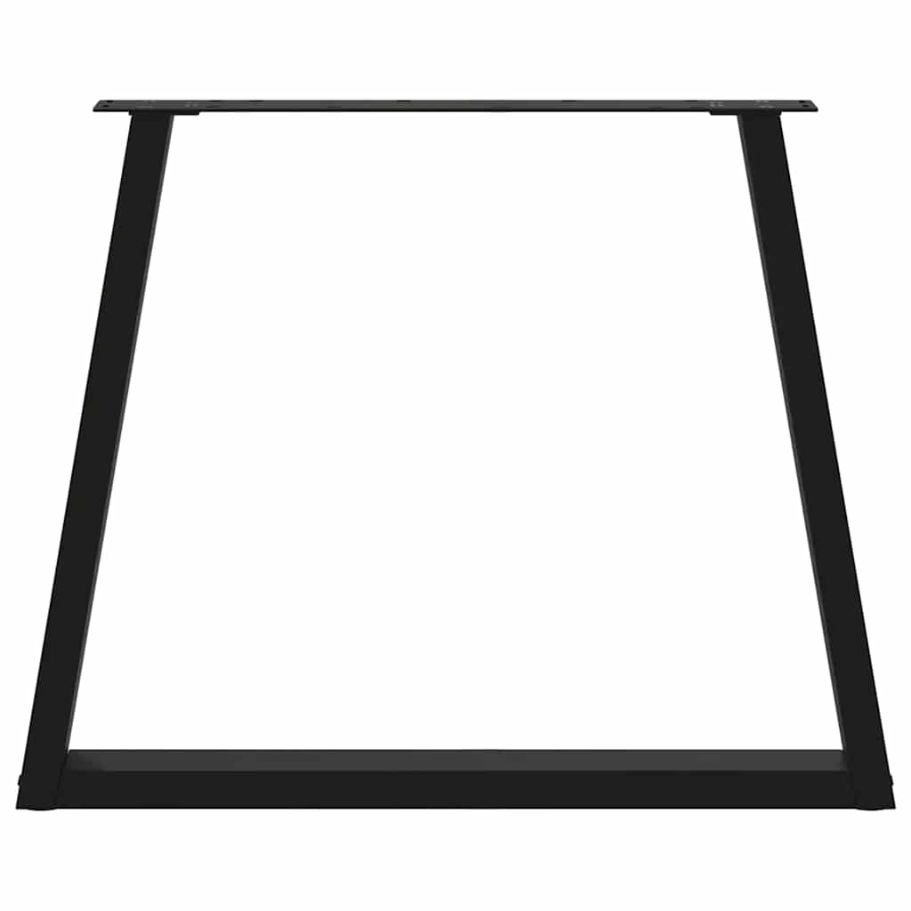 Esstisch Beine V-Form 3 Stück Schwarz 70x(72-73,3) cm Stahl