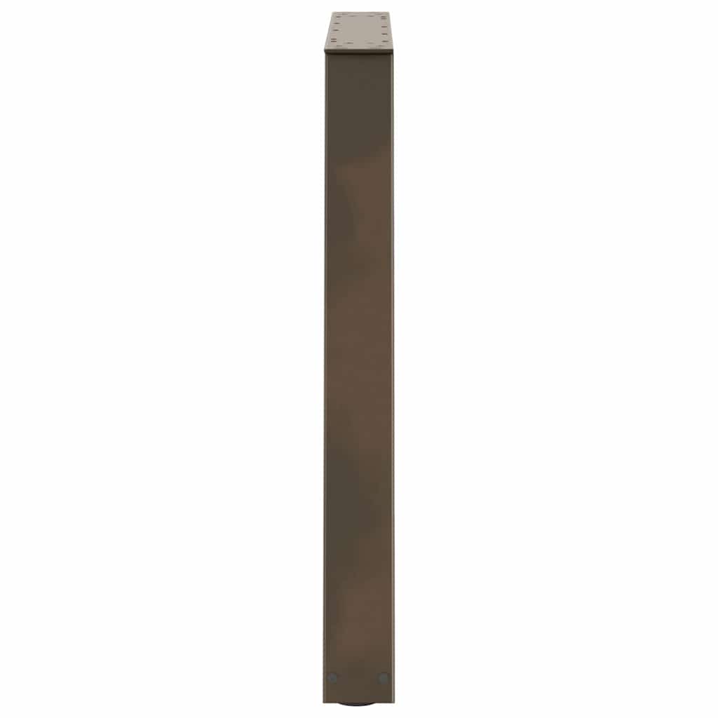 Esstischbeine V-Form 3 Stück Naturstahl 70x(72-73,3) cm Stahl