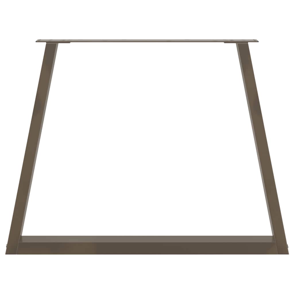 Esstisch Beine V-Form 3 Stück Naturstahl 90x(72-73,3) cm Stahl