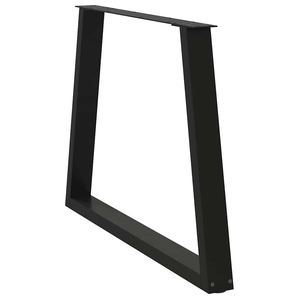 Esstisch Beine V-Form 3 Stück Schwarz 100x(72-73,3) cm Stahl