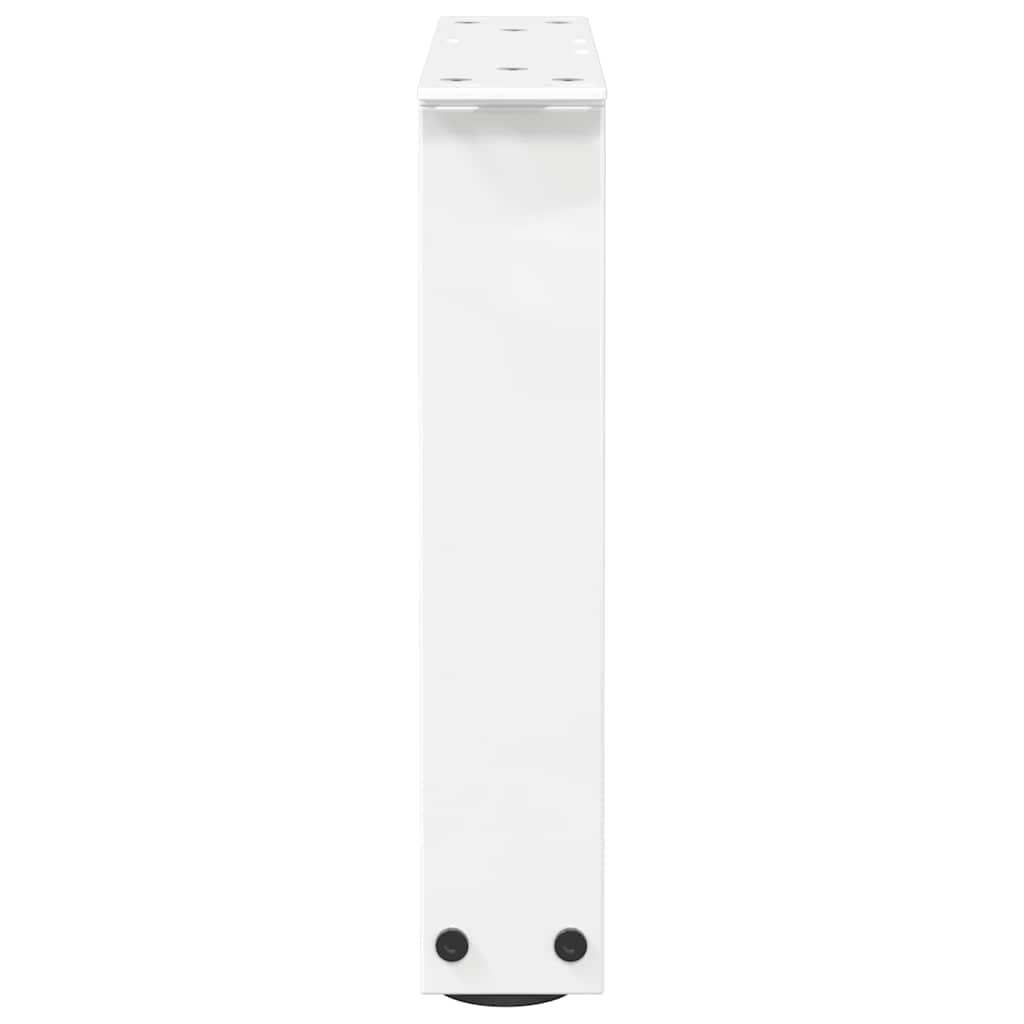 Couchtischbeine V-Form 2 Stück Weiß 30x(30-31,3) cm Stahl