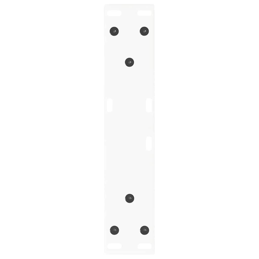 Couchtischbeine V-Form 2 Stück Weiß 30x(30-31,3) cm Stahl