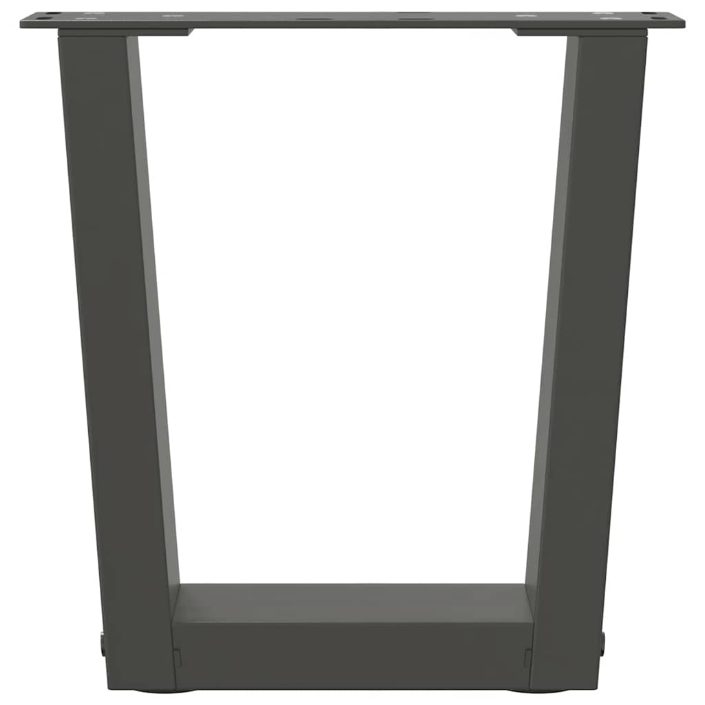 Couchtischbeine V-Form 2 Stück Anthrazit 30x(30-31,3) cm Stahl