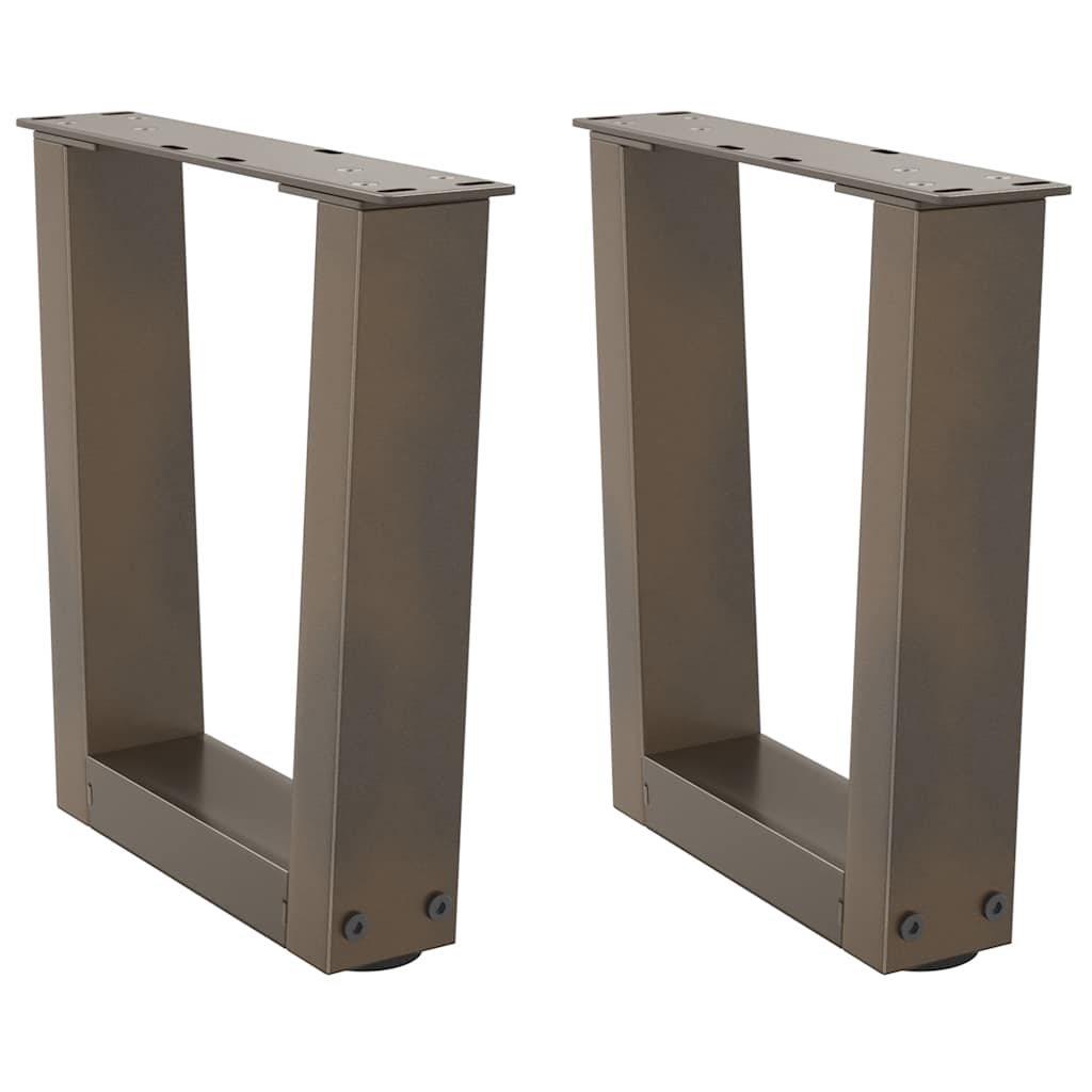 Couchtischbeine V-Form 2 Stück Naturstahl 30x(30-31,3) cm Stahl