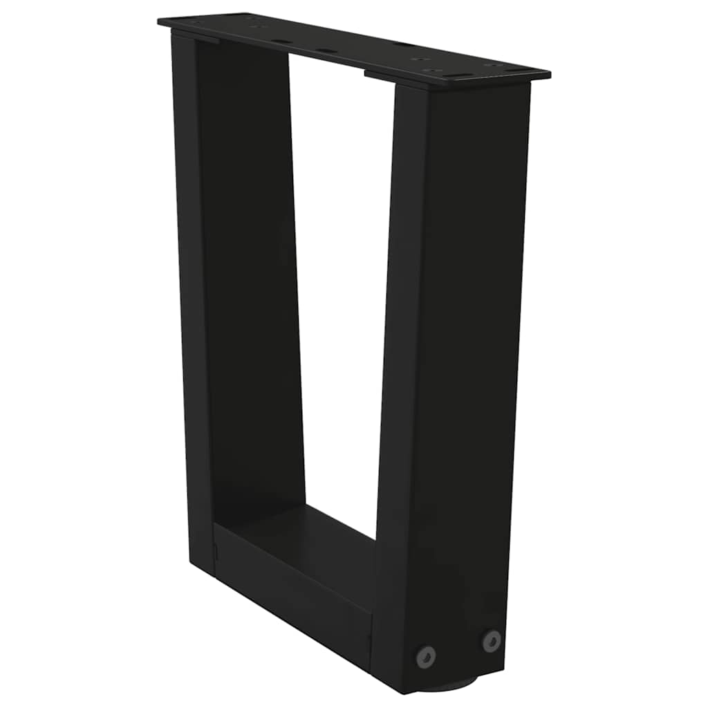 Couchtischbeine V-Form 2 Stück Schwarz 40x(30-31,3) cm Stahl
