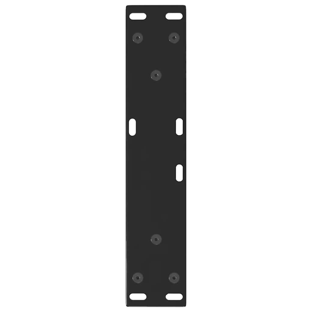 Couchtischbeine V-Form 2 Stück Schwarz 40x(30-31,3) cm Stahl