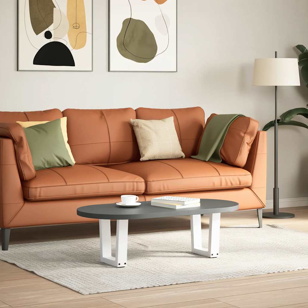 Couchtischbeine V-Form 2 Stück Weiß 40x(30-31,3) cm Stahl