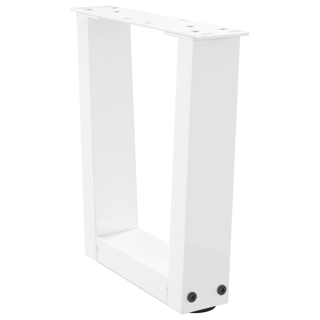 Couchtischbeine V-Form 2 Stück Weiß 40x(30-31,3) cm Stahl