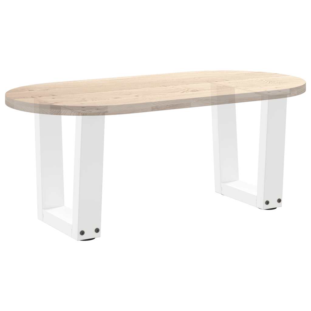Couchtischbeine V-Form 2 Stück Weiß 40x(30-31,3) cm Stahl