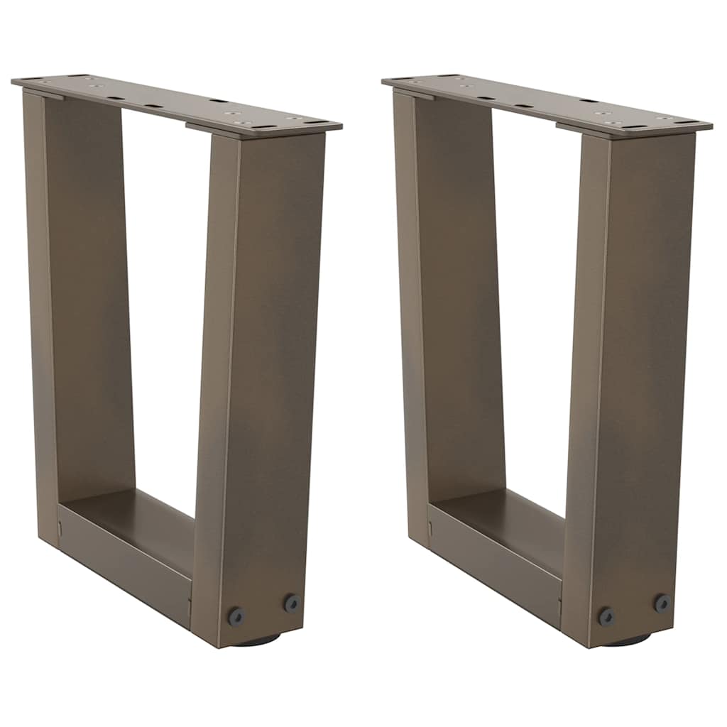 Couchtischbeine V-Form 2 Stück Naturstahl 40x(30-31,3) cm Stahl