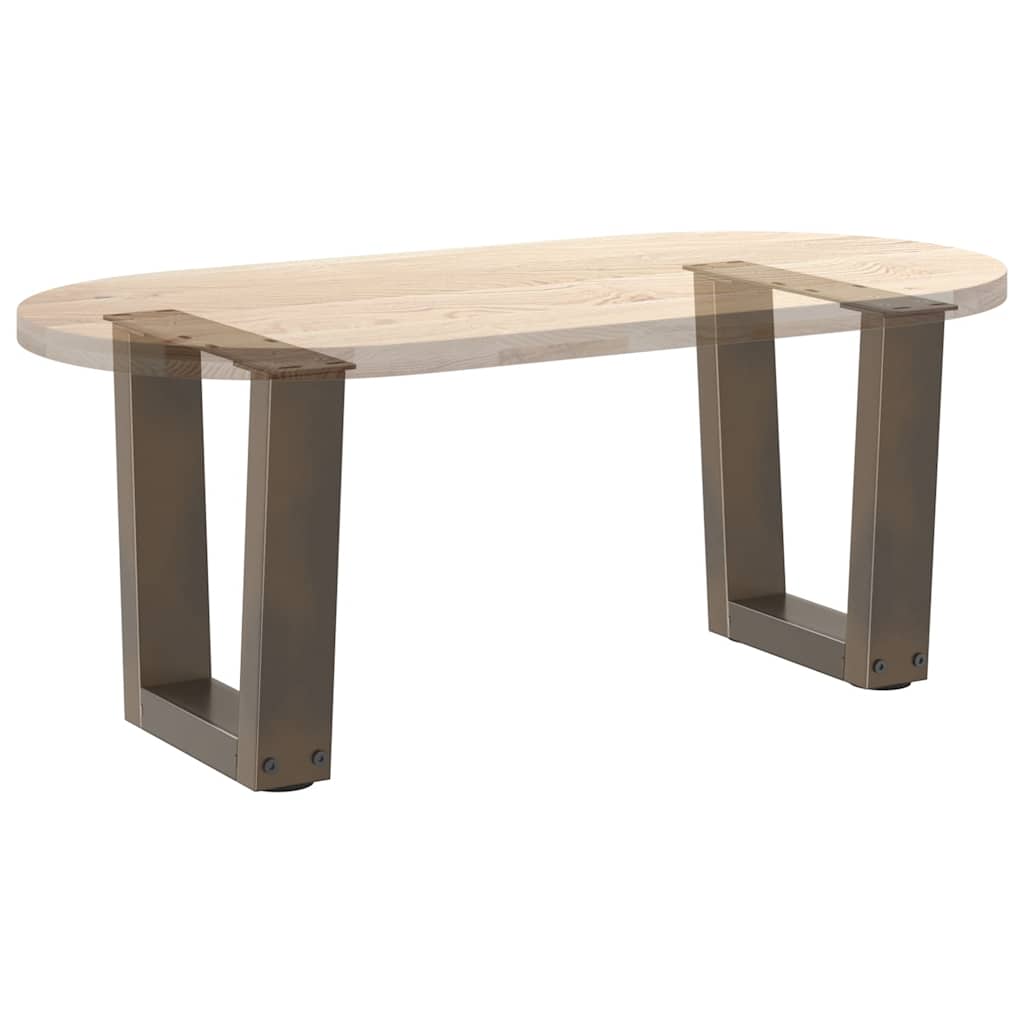 Couchtischbeine V-Form 2 Stück Naturstahl 40x(30-31,3) cm Stahl