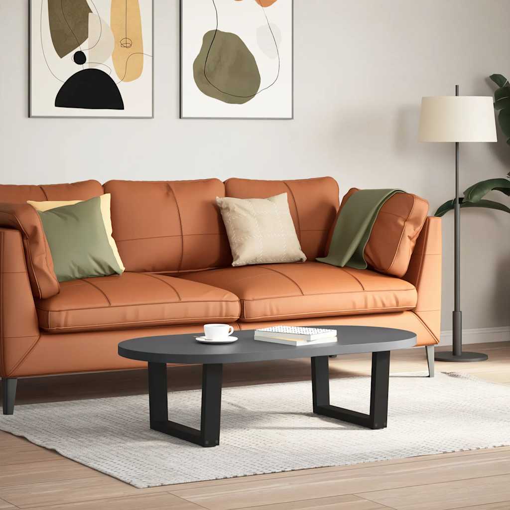 Couchtischbeine V-Form 2 Stück Schwarz 50x(30-31,3) cm Stahl