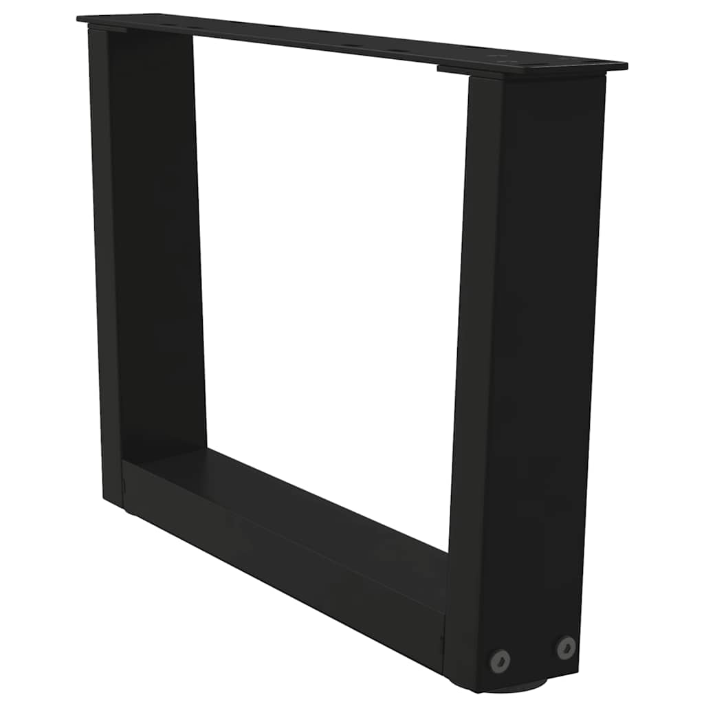 Couchtischbeine V-Form 2 Stück Schwarz 50x(30-31,3) cm Stahl