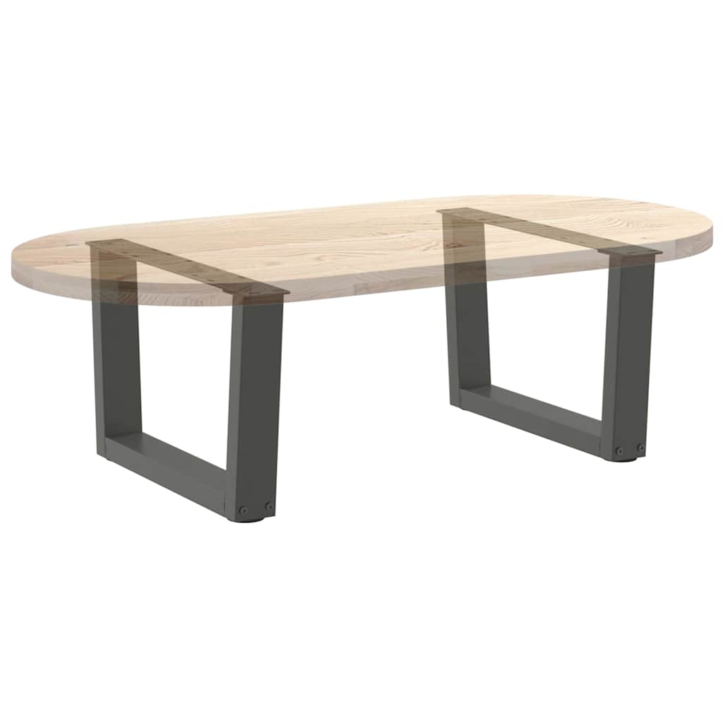 Couchtischbeine V-Form 2 Stück Anthrazit 50x(30-31,3) cm Stahl