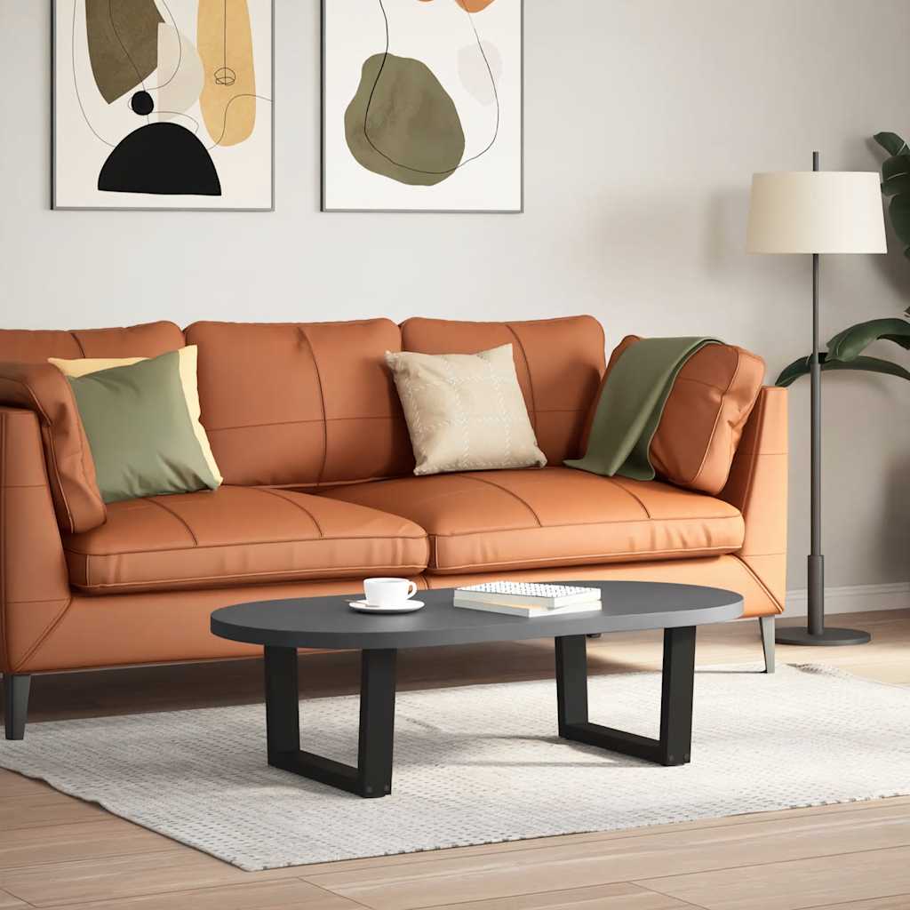 Couchtischbeine V-Form 2 Stück Schwarz 60x(30-31,3) cm Stahl