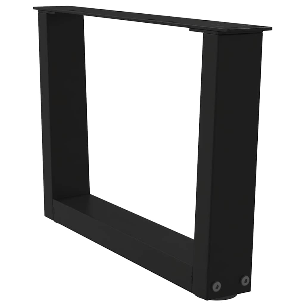 Couchtischbeine V-Form 2 Stück Schwarz 60x(30-31,3) cm Stahl