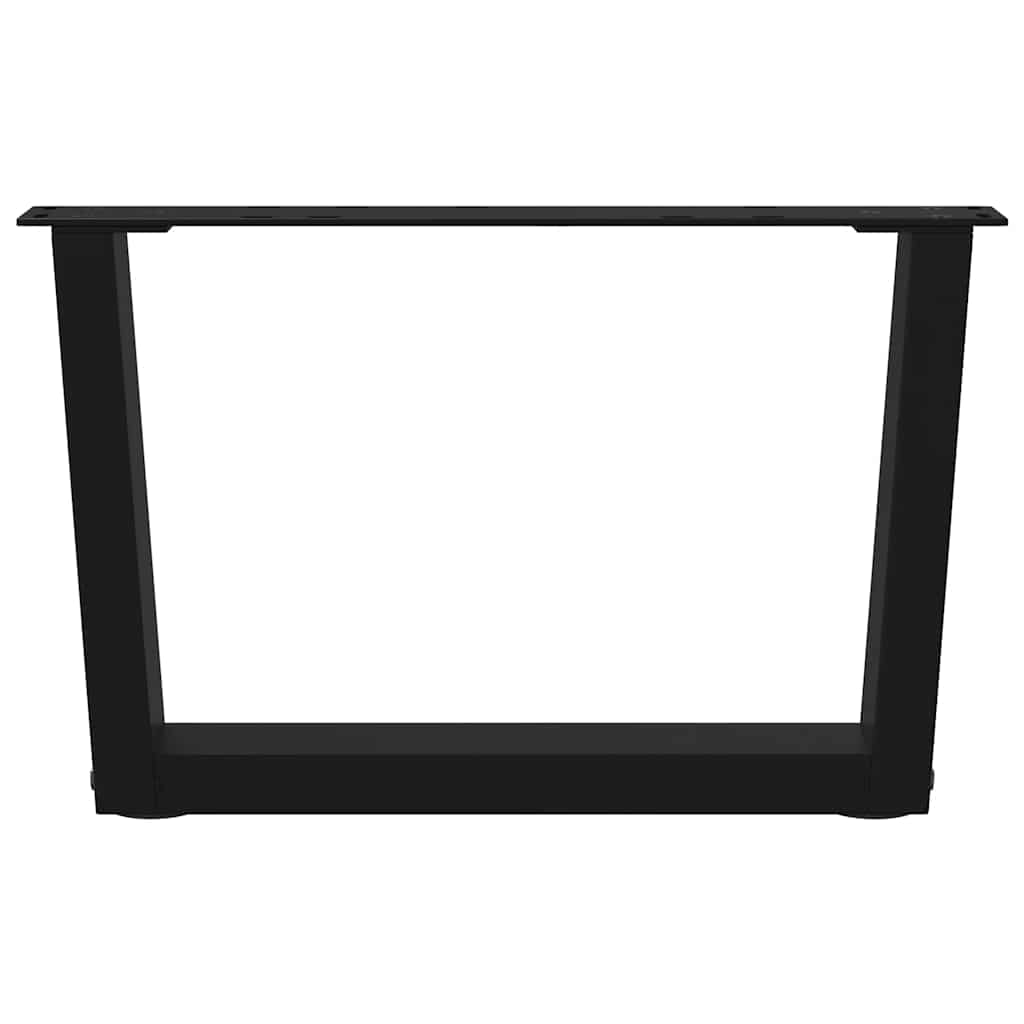 Couchtischbeine V-Form 2 Stück Schwarz 60x(30-31,3) cm Stahl