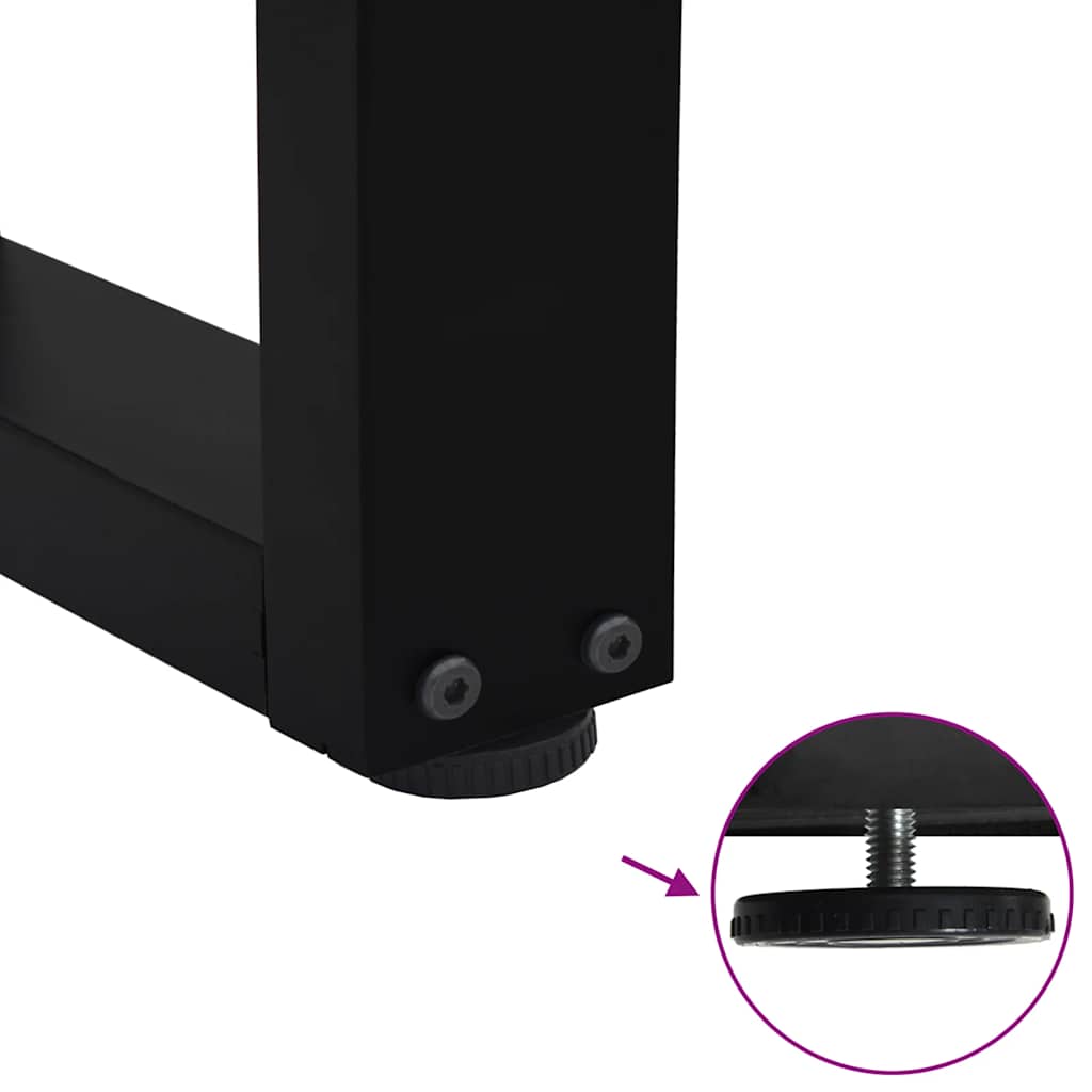 Couchtischbeine V-Form 2 Stück Schwarz 60x(30-31,3) cm Stahl