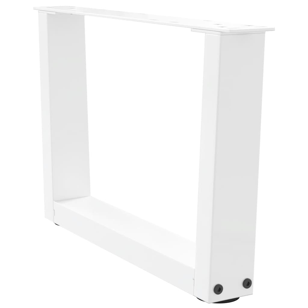 Couchtischbeine V-Form 2 Stück Weiß 60x(30-31,3) cm Stahl