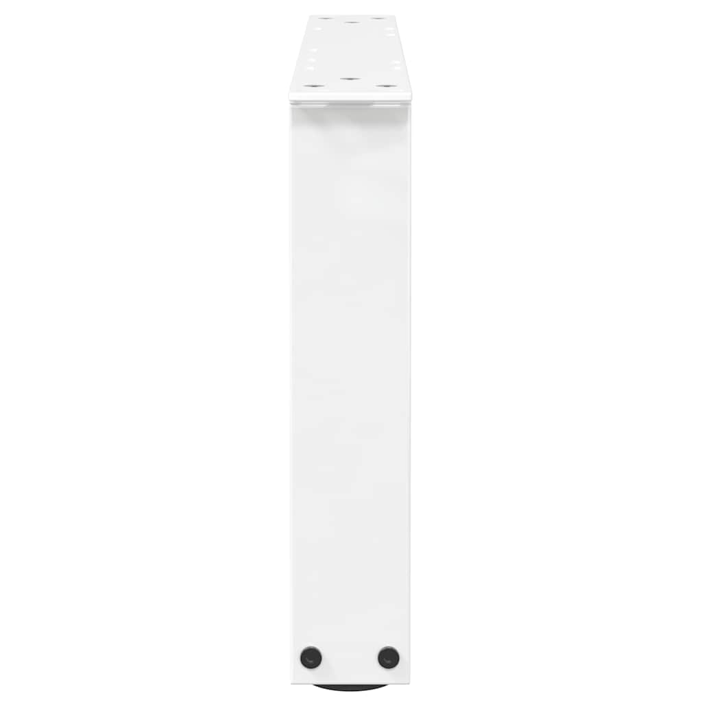 Couchtischbeine V-Form 2 Stück Weiß 60x(30-31,3) cm Stahl