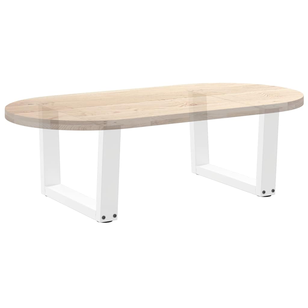 Couchtischbeine V-Form 2 Stück Weiß 60x(30-31,3) cm Stahl