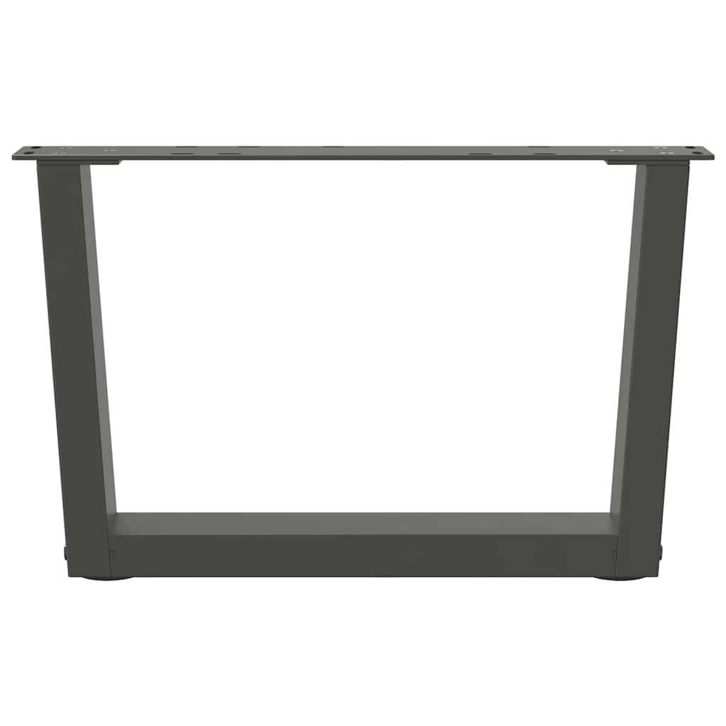 Couchtischbeine V-Form 2 Stück Anthrazit 60x(30-31,3) cm Stahl