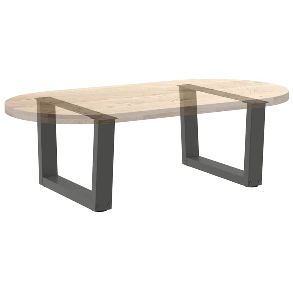Couchtischbeine V-Form 2 Stück Anthrazit 60x(30-31,3) cm Stahl