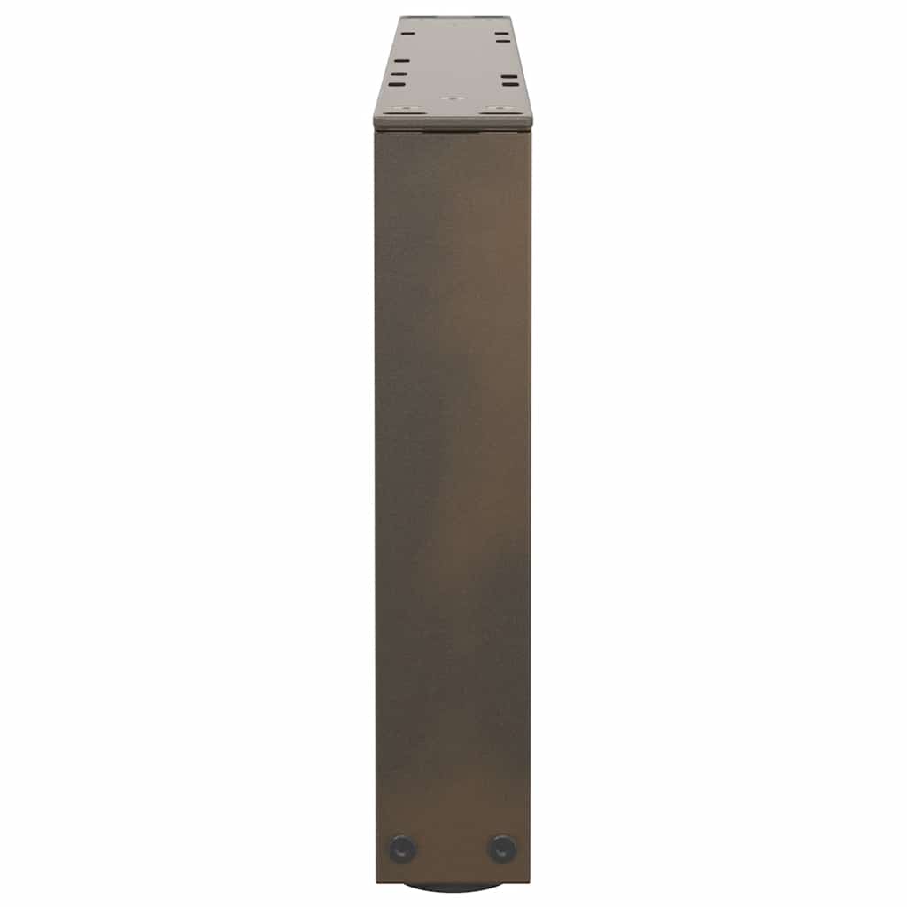 Couchtischbeine V-Form 2 Stück Naturstahl 60x(30-31,3) cm Stahl