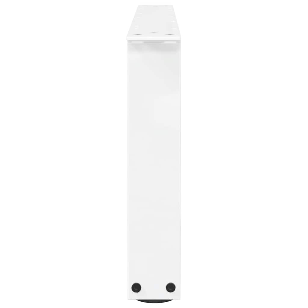 Couchtischbeine V-Form 2 Stück Weiß 70x(30-31,3) cm Stahl