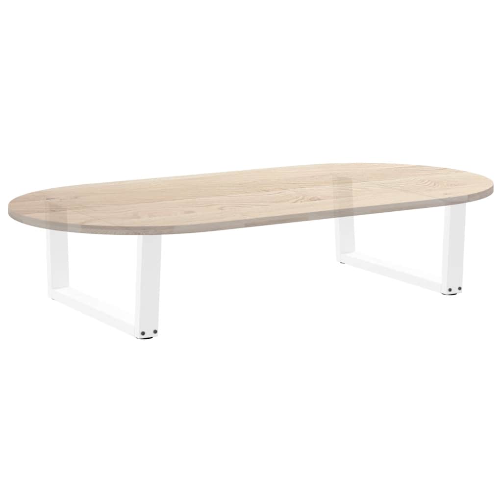 Couchtischbeine V-Form 2 Stück Weiß 70x(30-31,3) cm Stahl